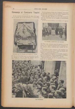 Homenaje al comisario Taquini