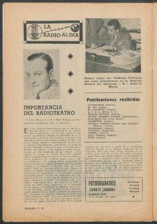 Publicaciones recibidas