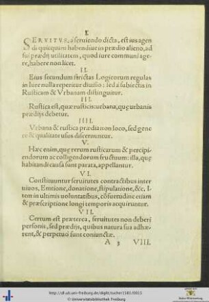 Enunciata De Servitutibus