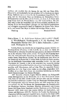 Köhn, Gisela :: J. A. Schlüter Söhne 1807 - 1957, (Veröffentlichungen der Wirtschaftsgeschichtlichen Forschungsstelle e.V., 18) : Hamburg, Verl. Hanseatischer Merkur, 1957