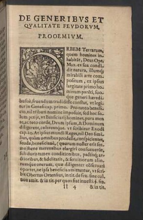 De generibus et qualitate feudorum, Prooemium.