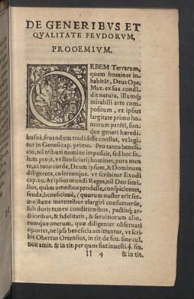 De generibus et qualitate feudorum, Prooemium.