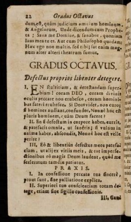 22-29, Gradus VIII - XII