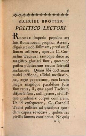C. Cornelii Taciti Opera. 7, Politica et indices
