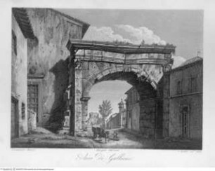Raccolta delle principali vedute di Roma disegnate al vero ed incise da Domenico Amici Romano, Tafel (28): Arco di Gallieno