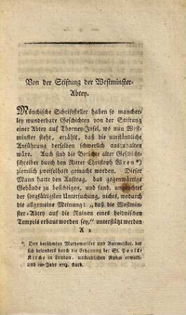 Historische Beschreibung der Westminster-Abtey, ihrer Denkmahle und Merkwürdigkeiten