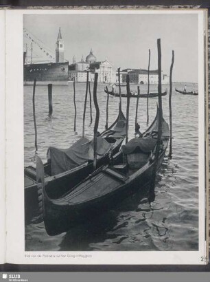 Blick von der Piazetta auf San Giorgio Maggiore