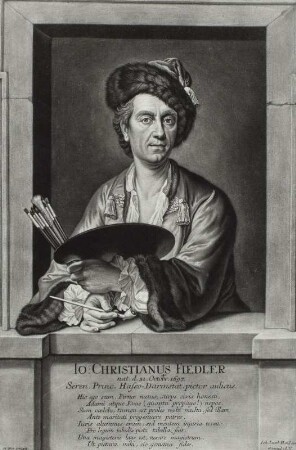 Bildnis Johann Christian Fiedler (nach seinem Selbstbildnis)