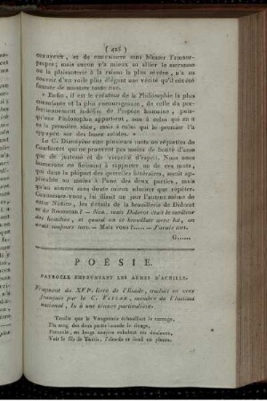 Poésie.