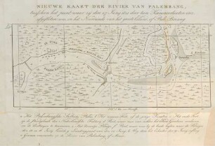 Nieuwe kaart der Rivier van Palembang