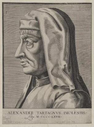 Bildnis des Alexander Tartagnvs Imolensis