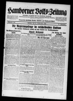 Hamborner Volks-Zeitung. 1911-1929