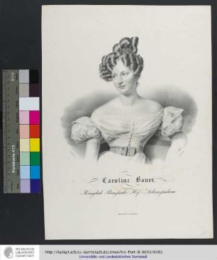 Caroline Bauer, Königlich Preussische Hof-Schauspielerin
