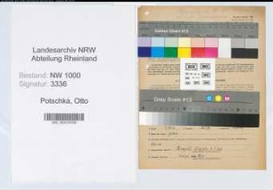 Entnazifizierung Otto Potschka, geb. 19.01.1898 (Postobersekretaer)