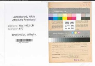 Entnazifizierung Wilhelm Brockmeier , geb. 02.12.1902 (Sparkassenangestellter)