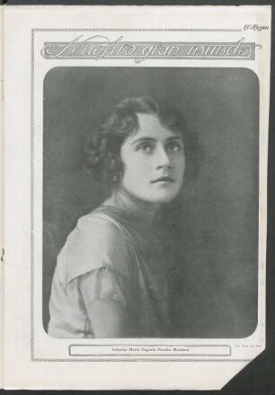 Nuestro gran mundo : Señorita María Eugenia Peralta Martínez