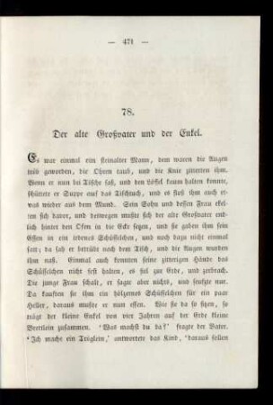 78. Der alte Großvater und der Enkel.