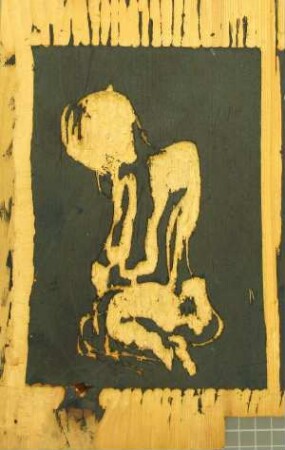Kniende menschliche Figur