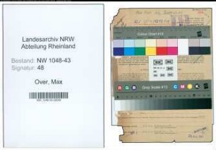 Entnazifizierung Max Over , geb. 28.02.1892 ()