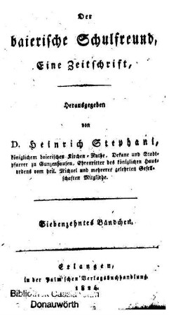 1824/25: Der baierische Schulfreund - 1824/25, 11/12