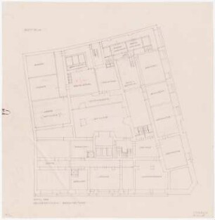 Park Hotel, Posen: Grundriss Kellergeschoss 1:100