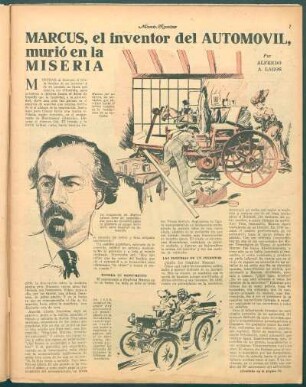 Marcus, el inventor del automóvil, murió en la miseria