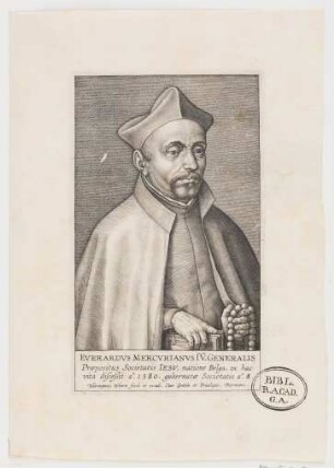 Porträt des Jesuiten Everadus Mercurianus
