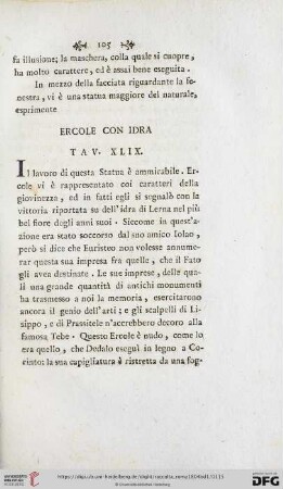 Ercole con Idra Tav. XLIX