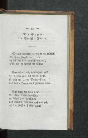 Die Mutter am Christ-Abend