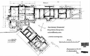 Freudenstadt Hbf: Nebengebäude Grundriß,Wasser-,Gasleitung,Glühlampe