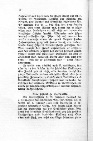 Eine schneidige Patrouille.