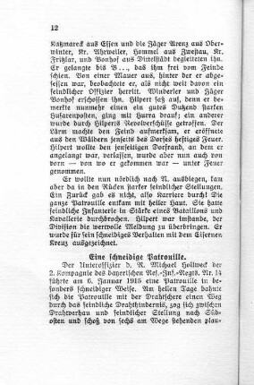 Eine schneidige Patrouille.