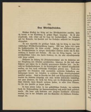 96-124, VII. Das Wirtschaftsleben