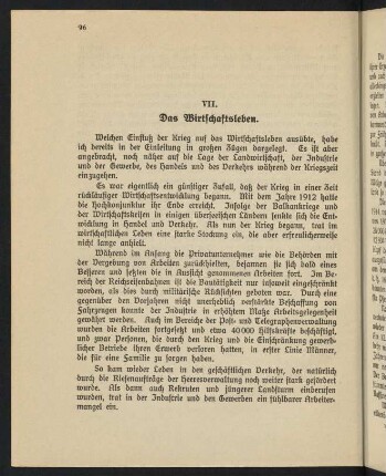 96-124, VII. Das Wirtschaftsleben