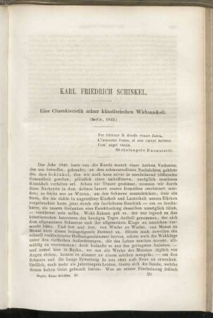 Karl Friedrich Schinkel.