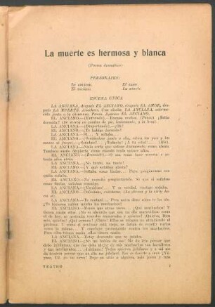 La muerte es hermosa y blanca : (Poema dramático)