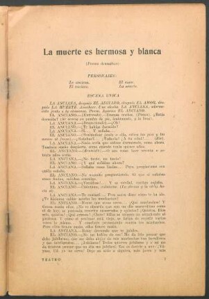 La muerte es hermosa y blanca : (Poema dramático)