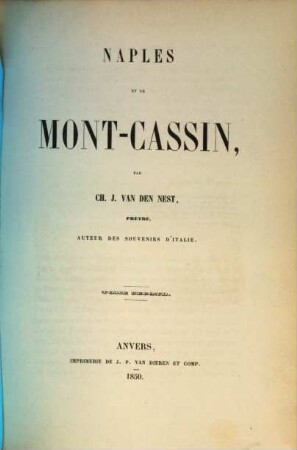 Naples et le Mont-Cassin, 2