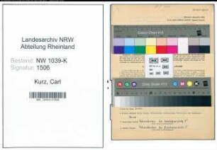 Entnazifizierung Carl Kurz , geb. 03.01.1882 (Postbeamter)