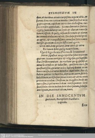 In die Innocentum puerorum, Matthaei 2