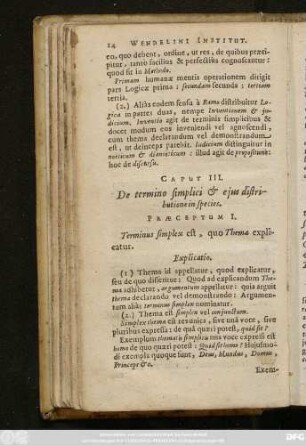 Caput III. De termino simplici & eius distributione in species.
