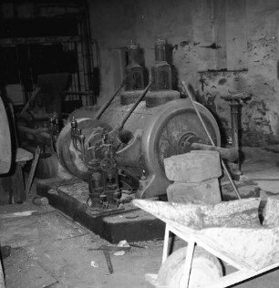 Dampfmaschinenanlage. 1886/1900. Lommatzsch, Meißner Straße 22 (im hinteren Anbau?)