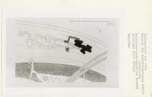Galerie für Synchronoptische Kunstgeschichte, Berlin-Mitte (Diplomarbeit bei Willy Kreuer): Lageplan 1:500