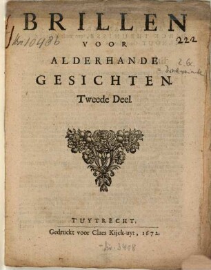 Brillen Voor alderhande Gesichten, 2