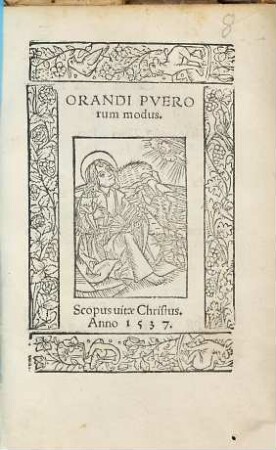 Orandi Pverorum modus