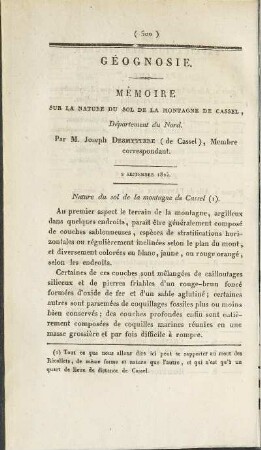 Géognosie