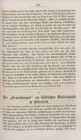 225-235 Die "Erweckungen" im städtischen Waisenhause zu Elberfeld