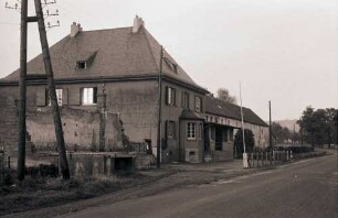 Aachen-Bildchen: belgische Sperrzone, altes deutsches Zollhaus im Niemandsland