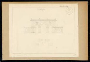 Stadttor Monatskonkurrenz Januar 1828: Grundrissskizze, Aufriss Stadtansicht