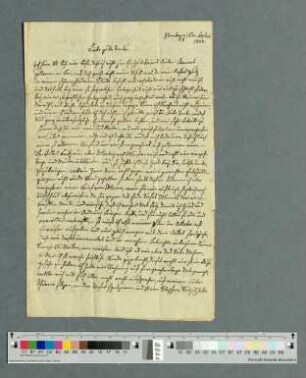 Brief an [Dorothea] von Wolff-Metternich in Wehrden, Abbenburg 16.09.1838